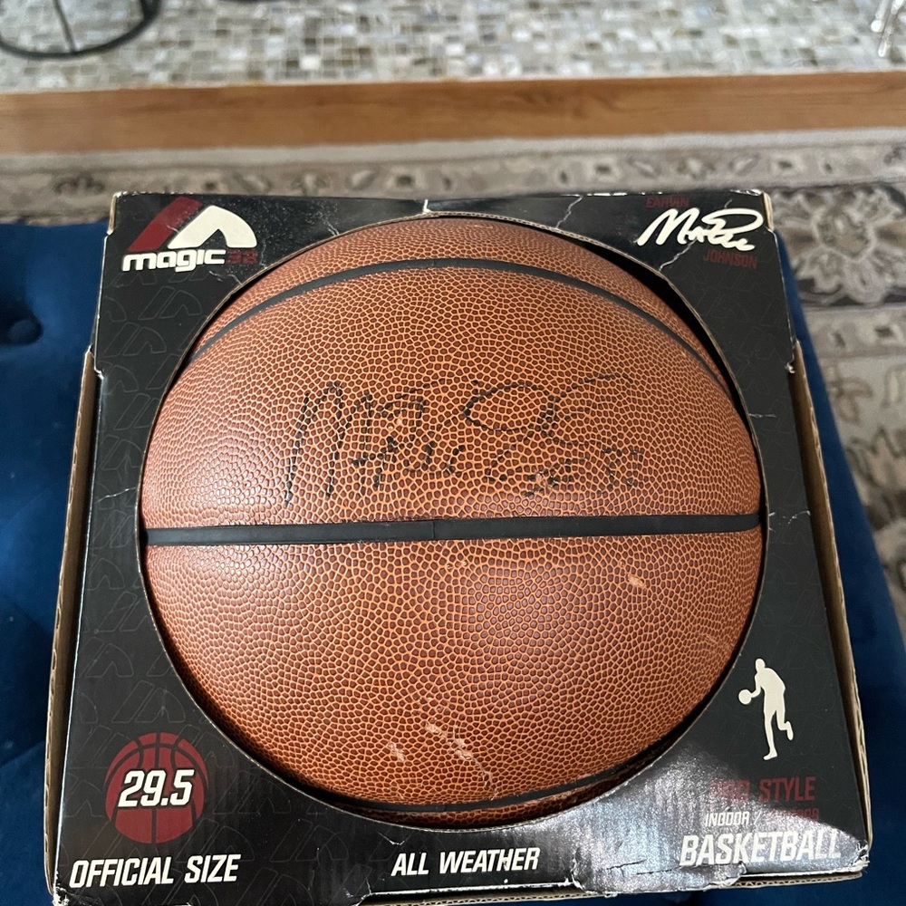 Magic Johnson signed Basketball